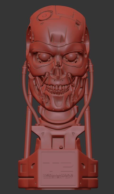 T-800 Skull Terminator 2 Judgment Day Replica 3D print model_6