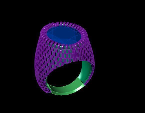 Rings 3D print model_4