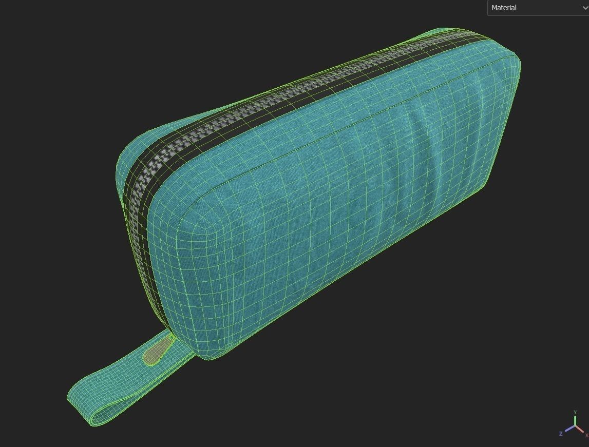 Pencil Case M03 Low-poly 3D model_1