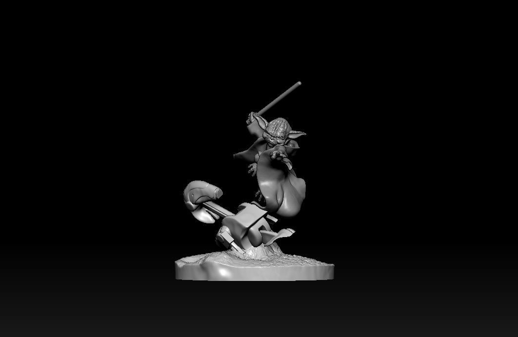 Yoda star wars 3D print model_25