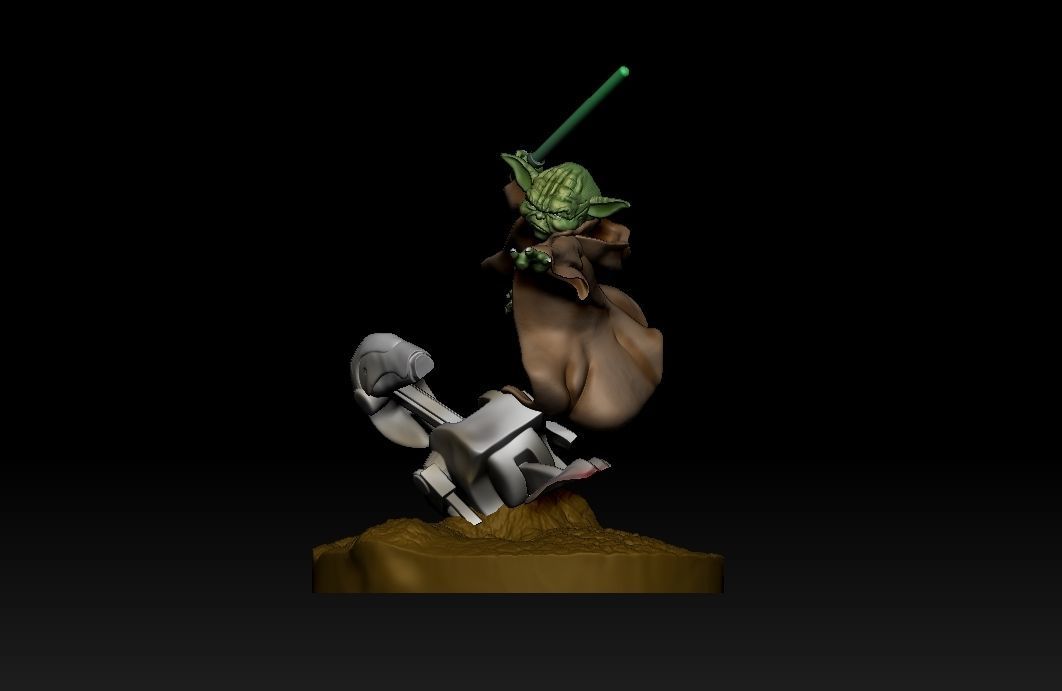 Yoda star wars 3D print model_18