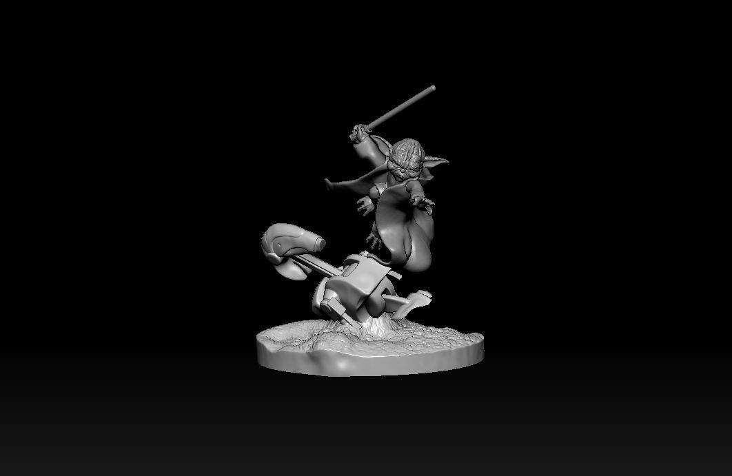 Yoda star wars 3D print model_11