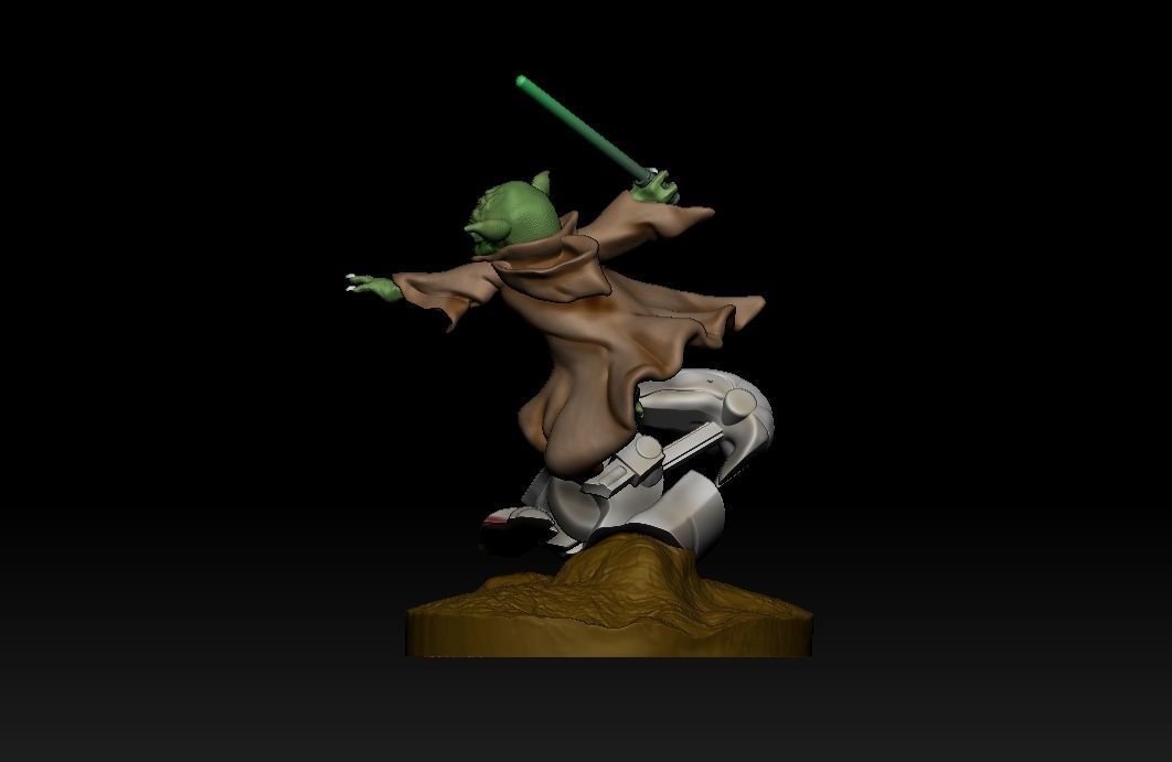 Yoda star wars 3D print model_16