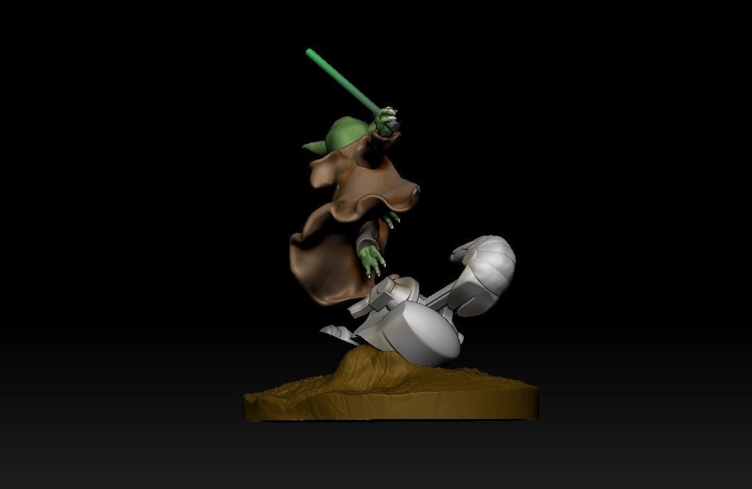 Yoda star wars 3D print model_14