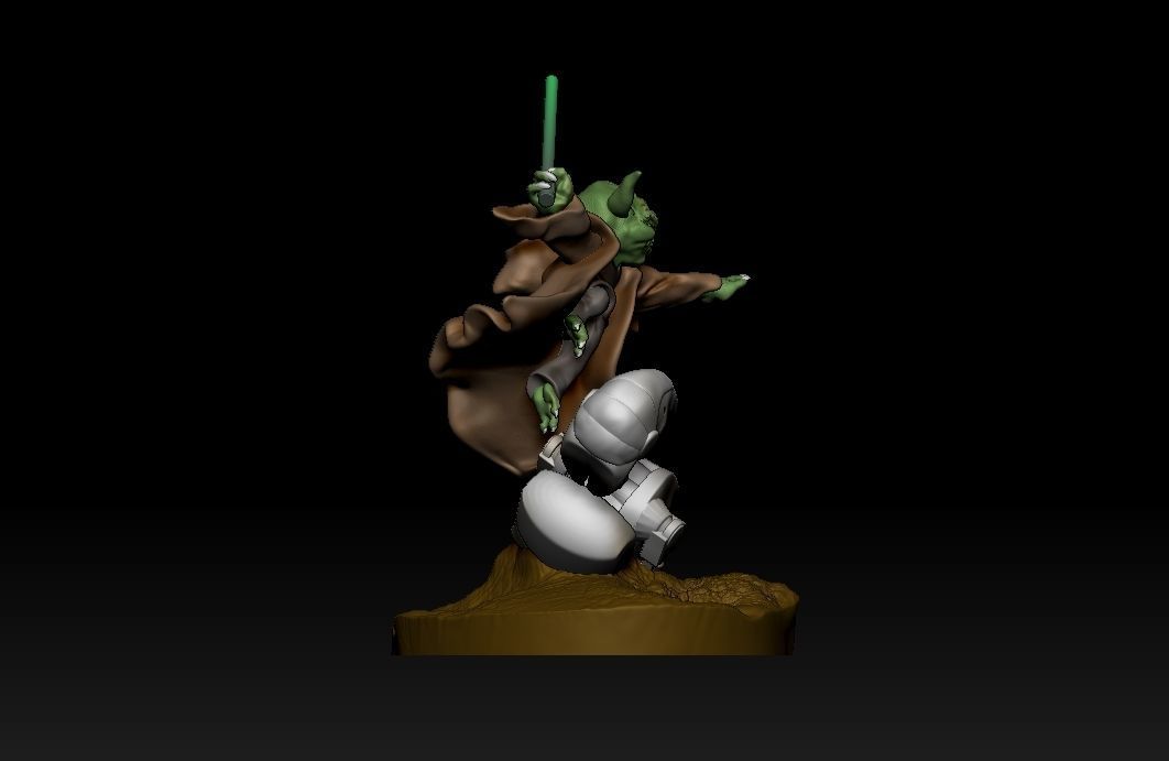 Yoda star wars 3D print model_13