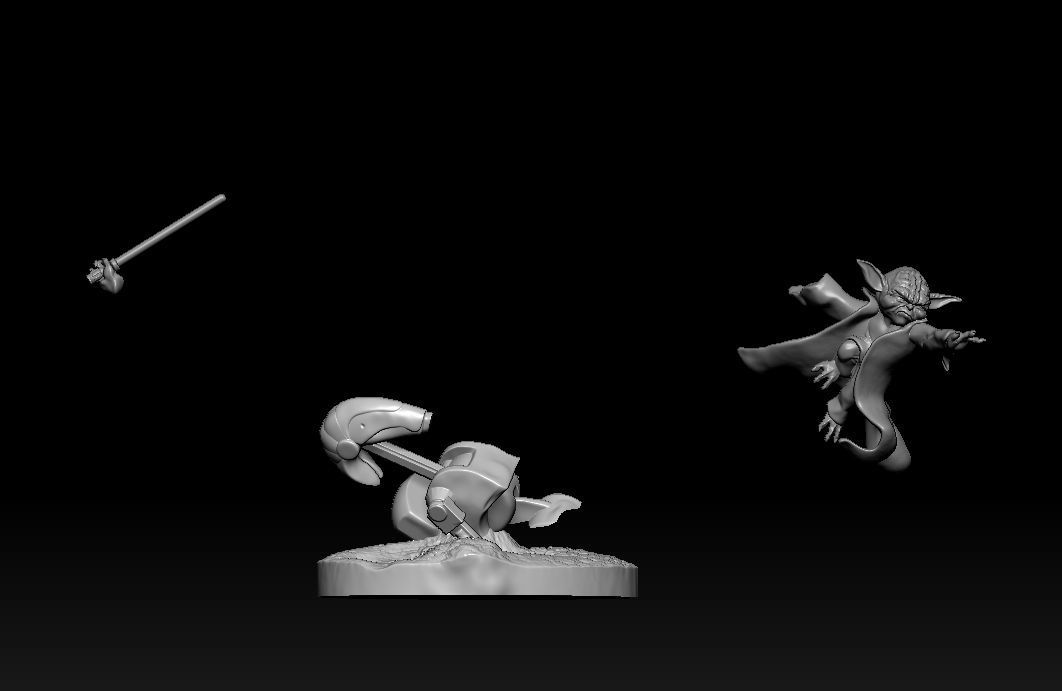 Yoda star wars 3D print model_27