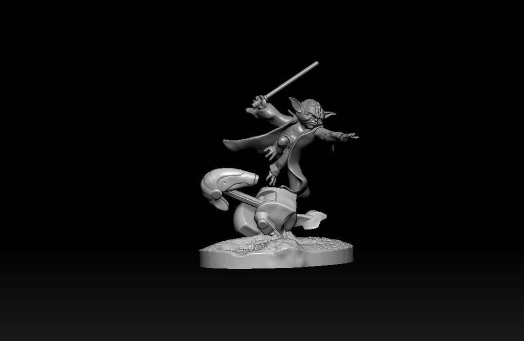 Yoda star wars 3D print model_19