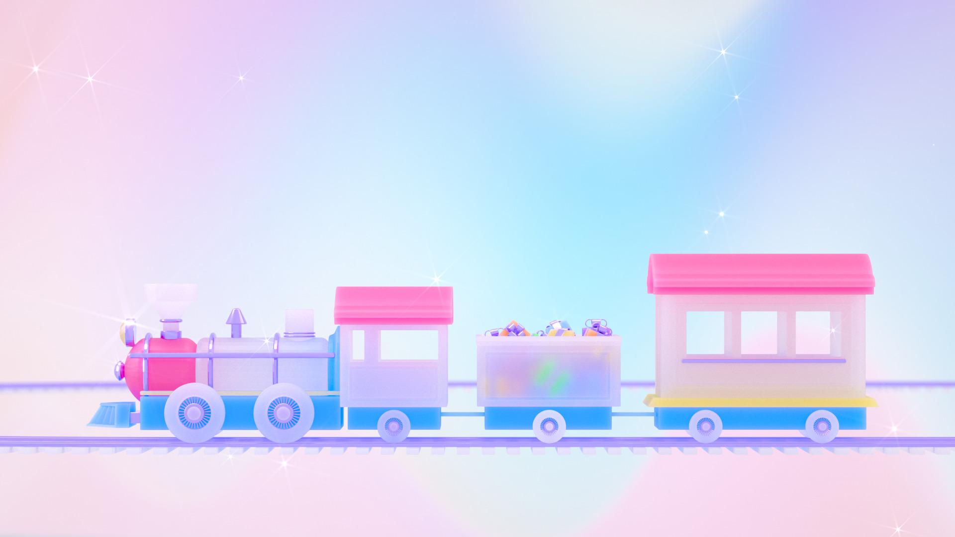 Toy Train 3D model_4