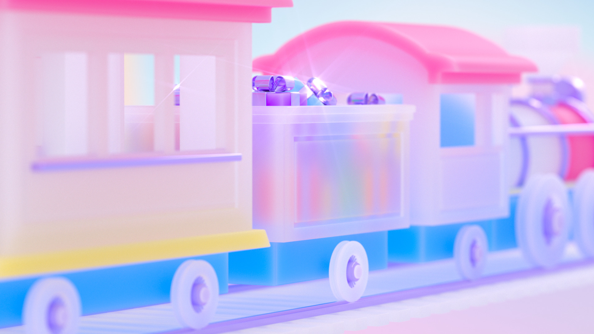 Toy Train 3D model_2