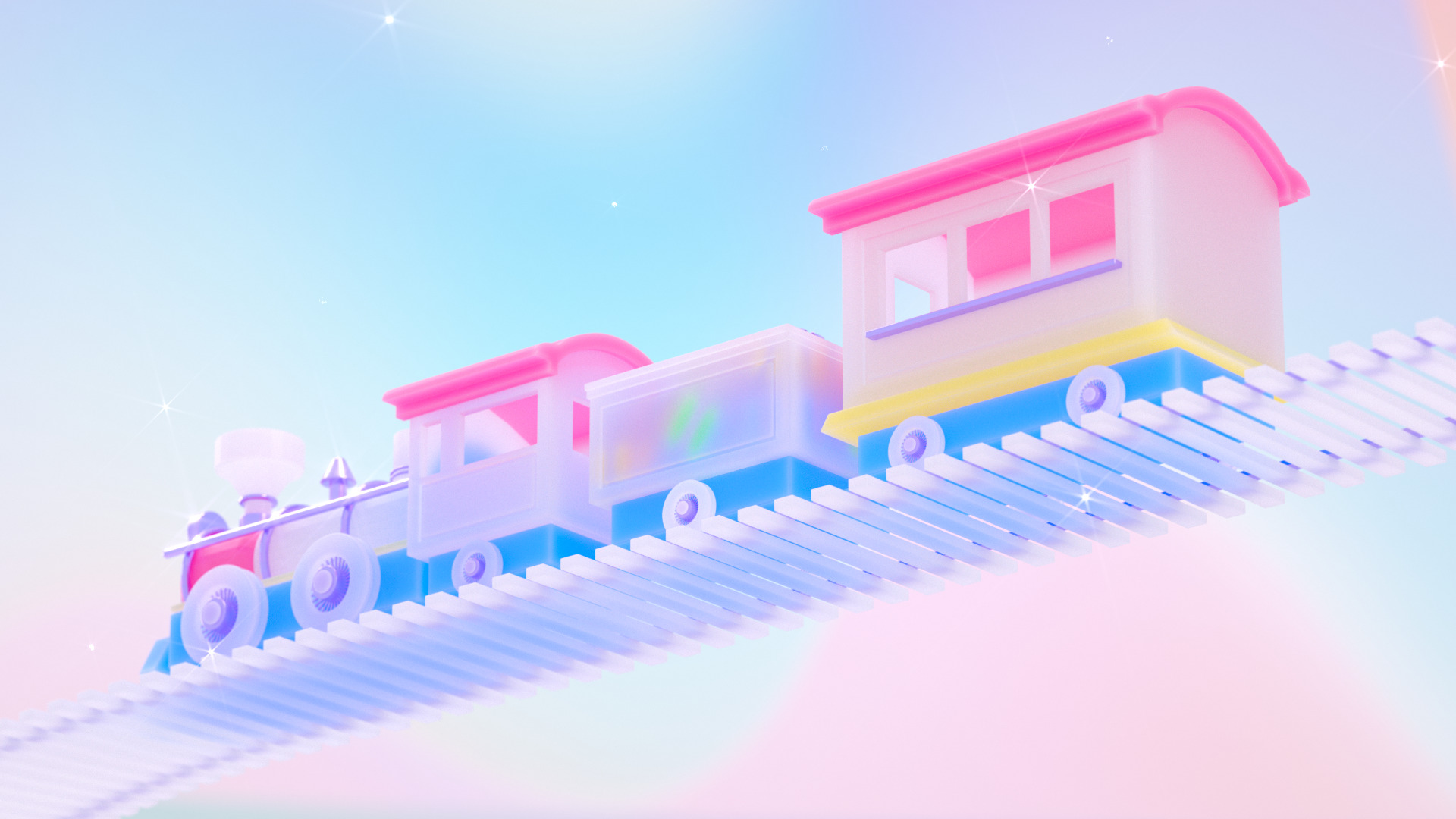 Toy Train 3D model_1