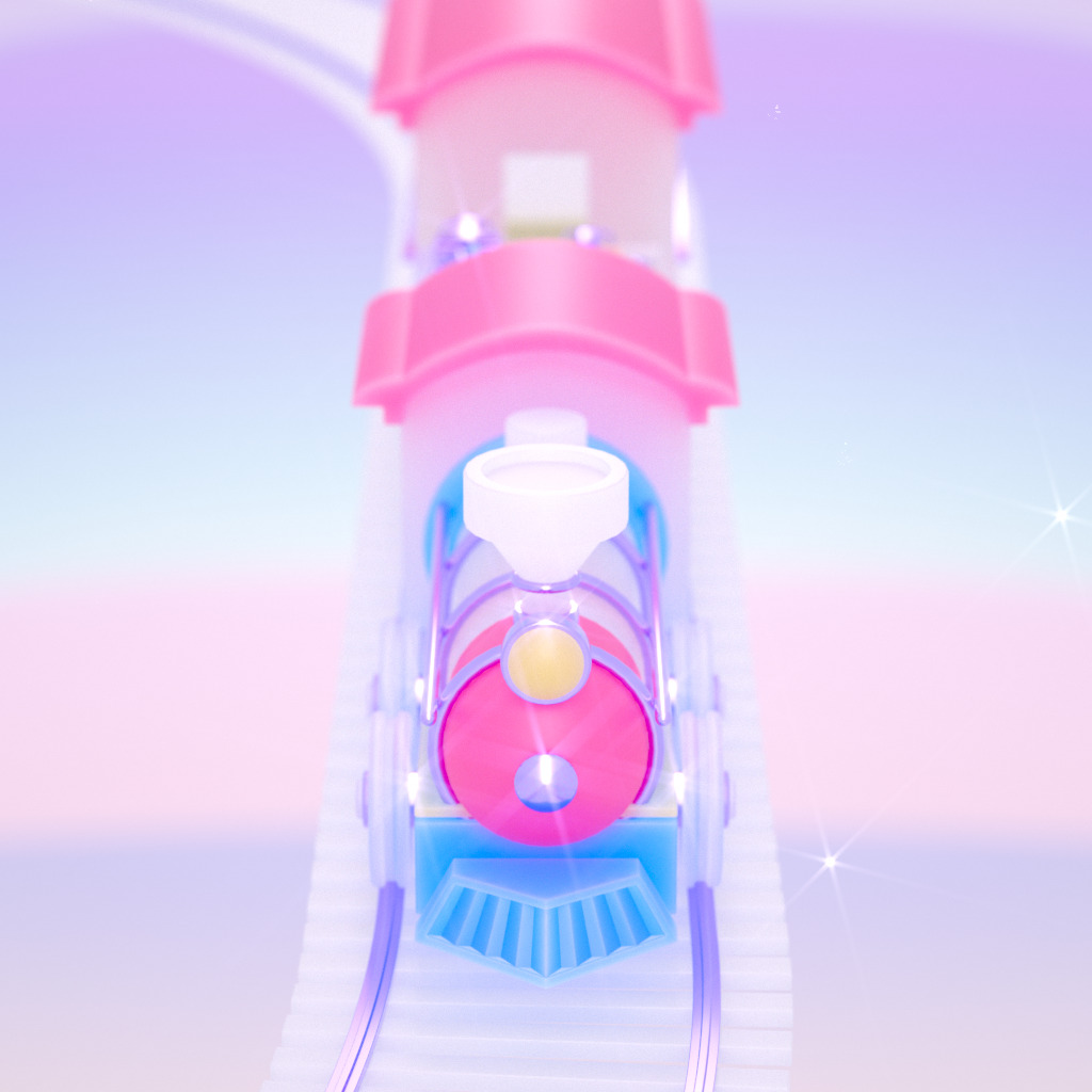 Toy Train 3D model_9