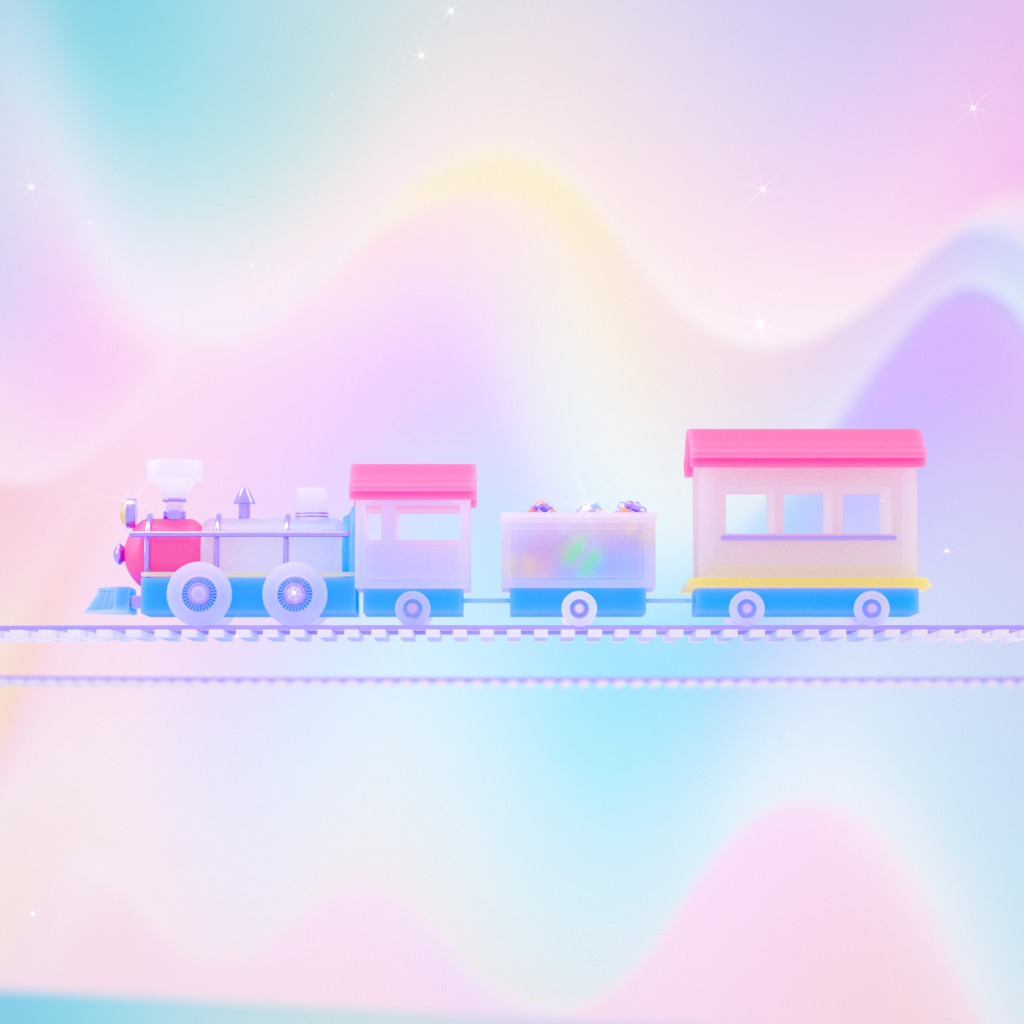 Toy Train 3D model_10