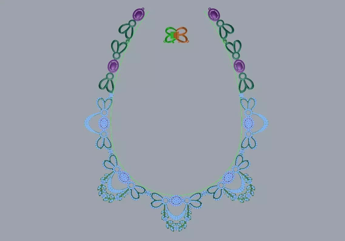 necklace 3D print model_0