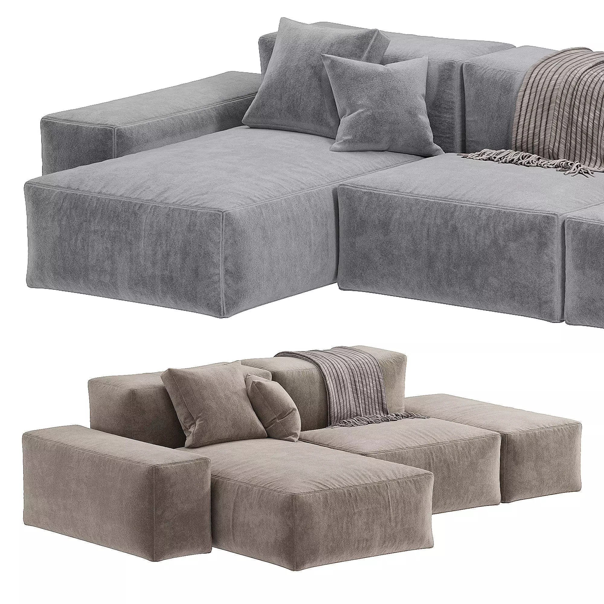 Boca Navi Sofa Set 4 3D model