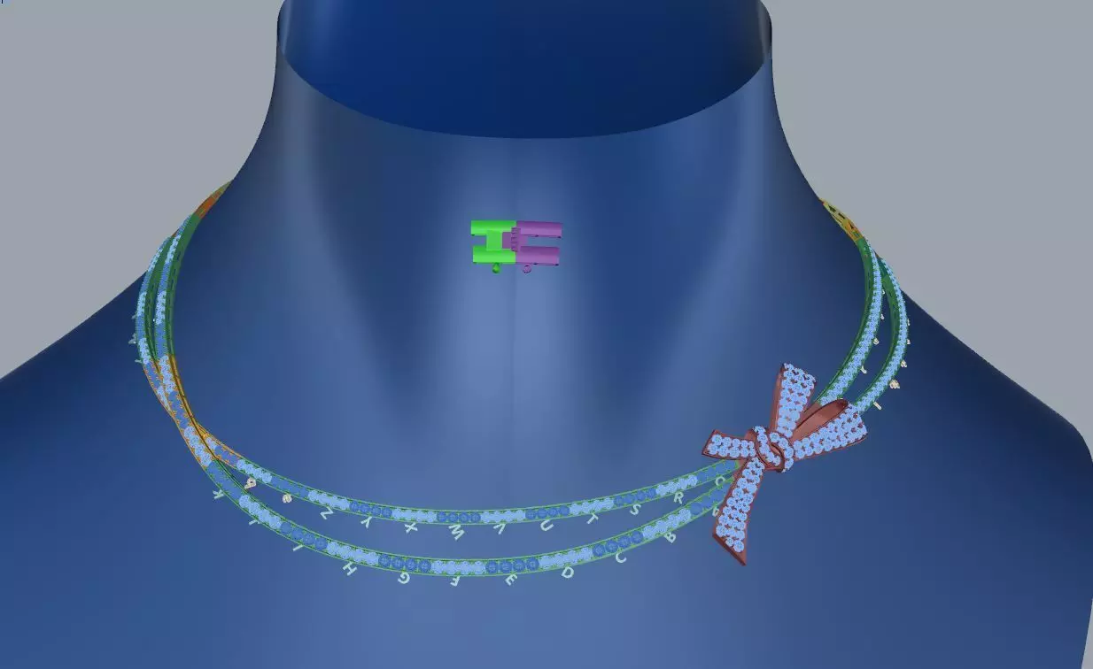 necklace 3D print model_0