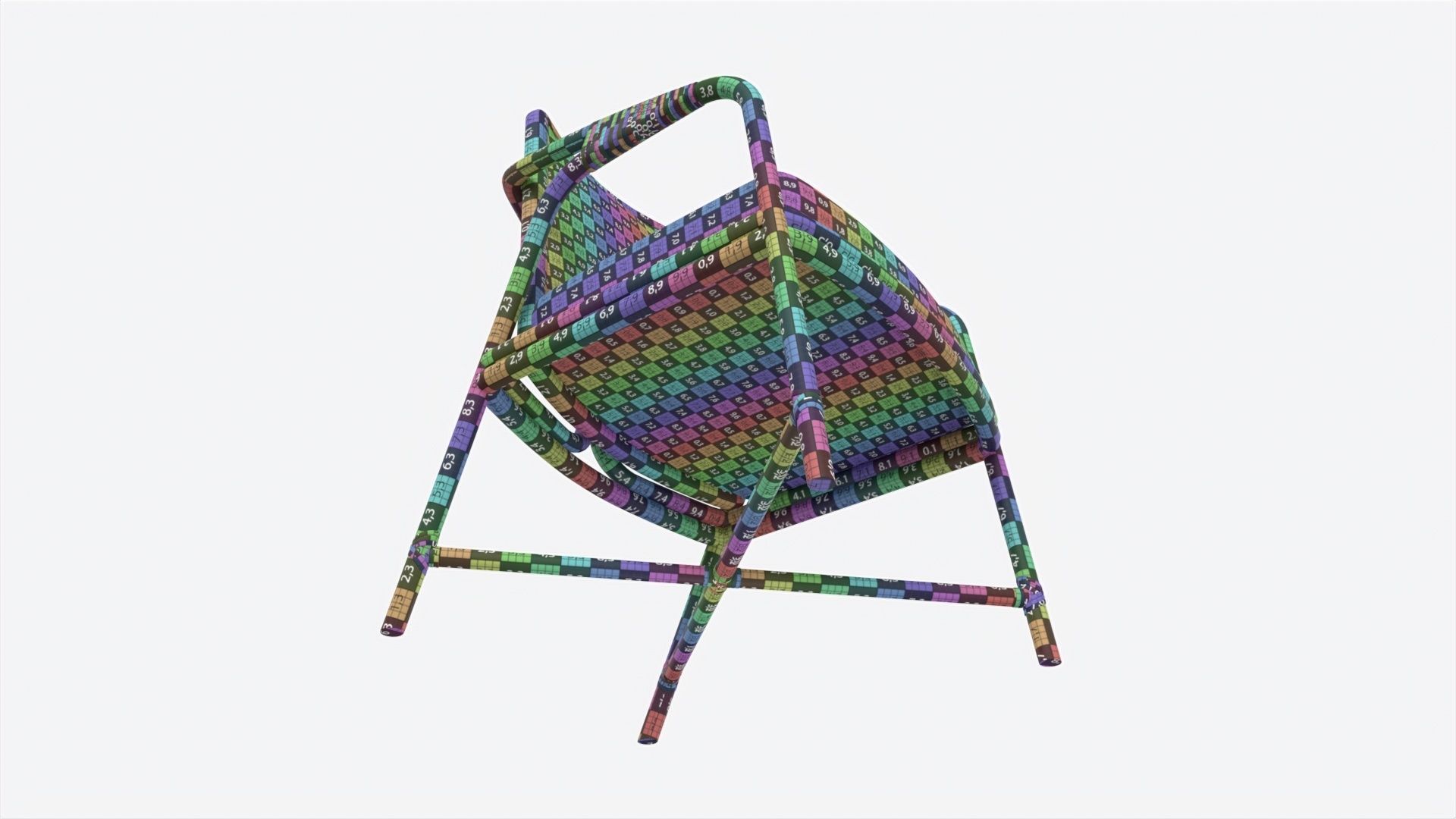 Armchair Baker Knot 3D model_10