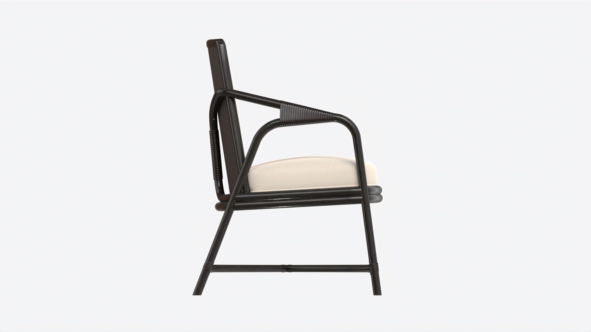 Armchair Baker Knot 3D model_5