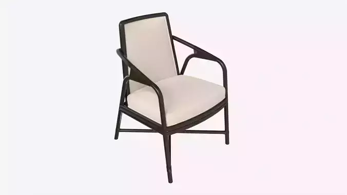 Armchair Baker Knot 3D model