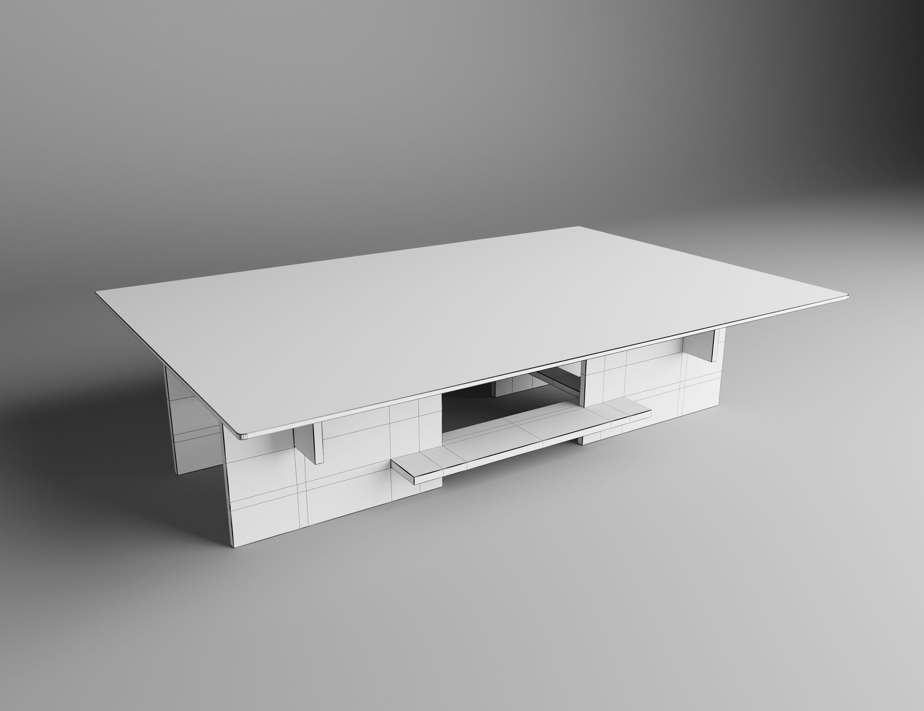 Tea Table Free 3D model_2