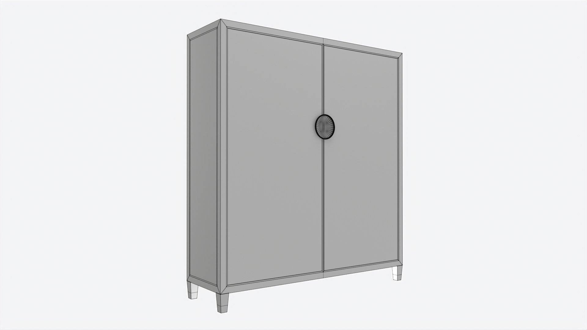 Cabinet Baker Odeon 3D model_6