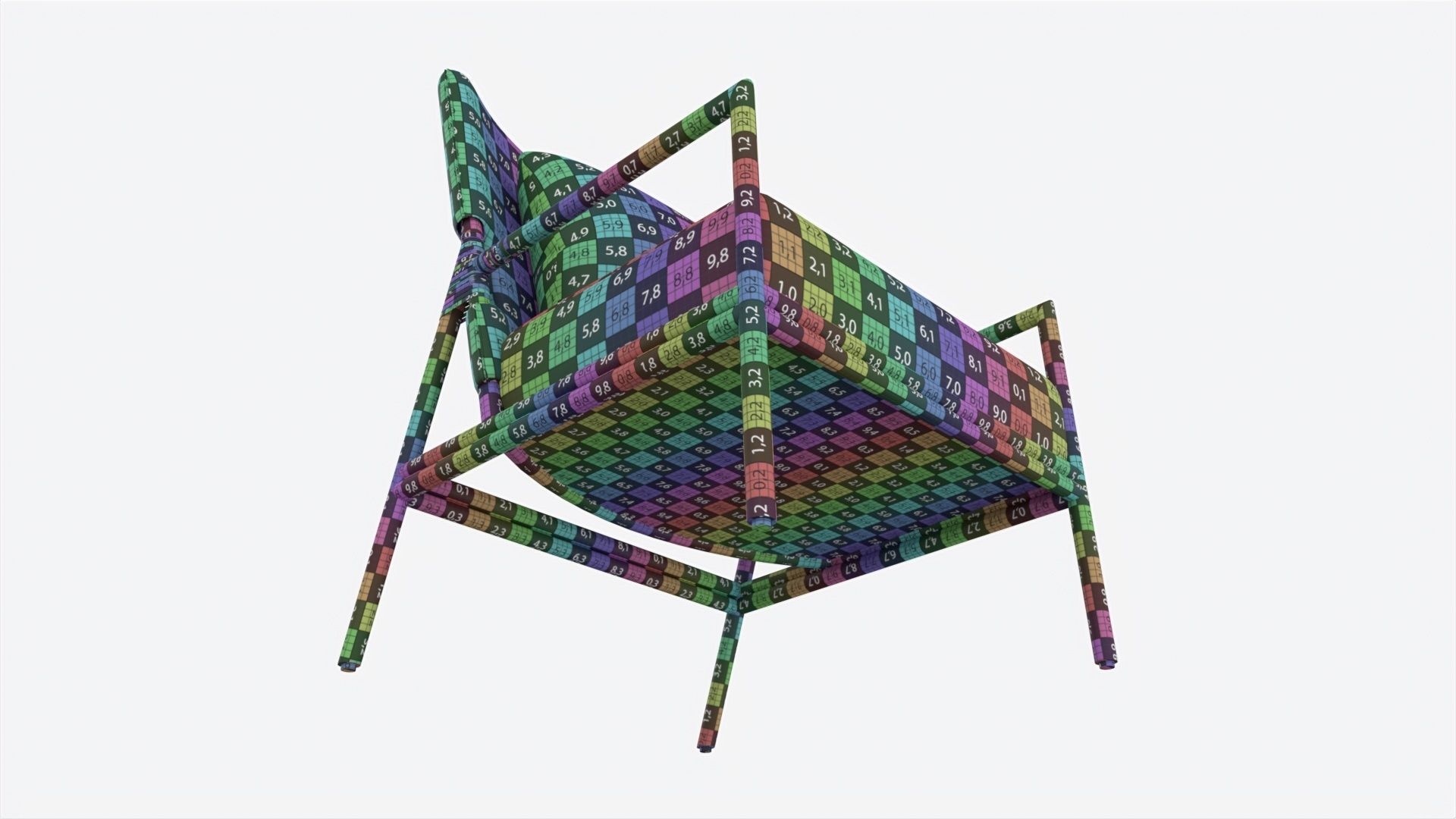 Chair Baker Brazos 3D model_9