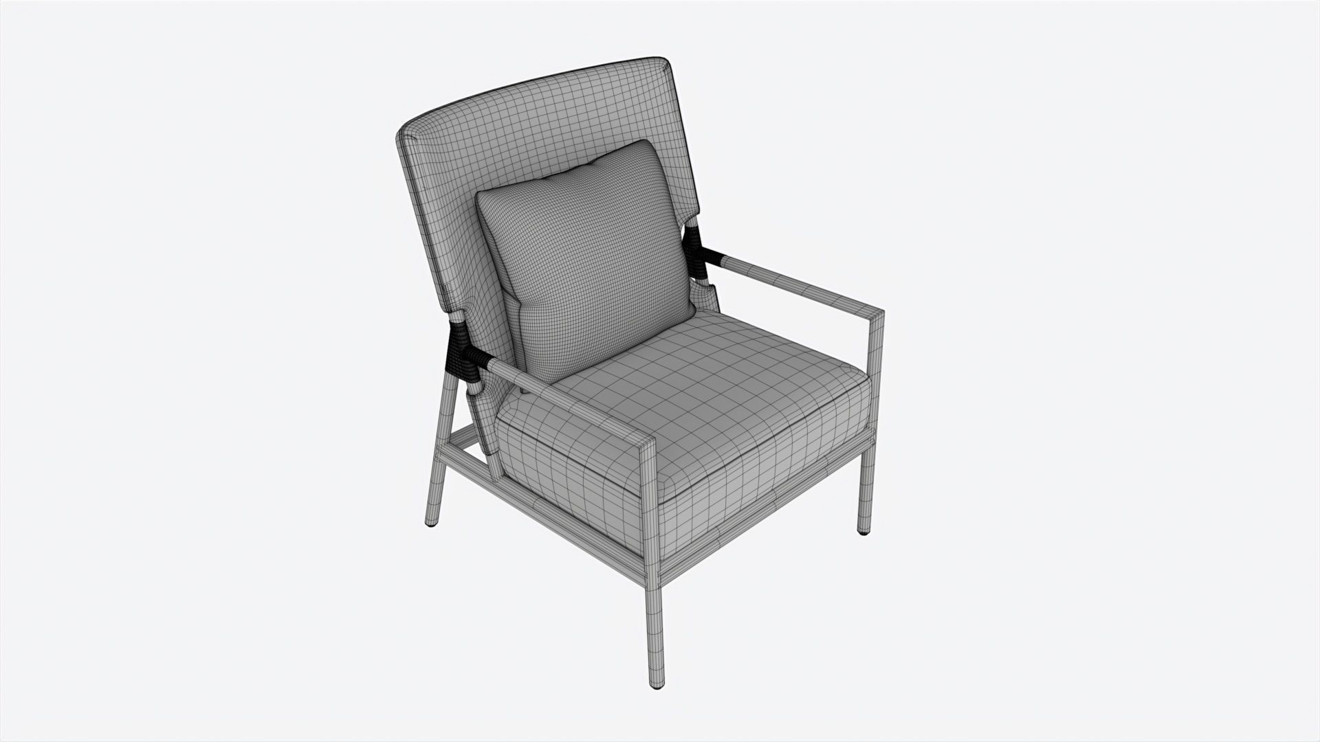 Chair Baker Brazos 3D model_6