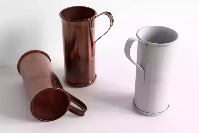 Old Copper Pot 3D model