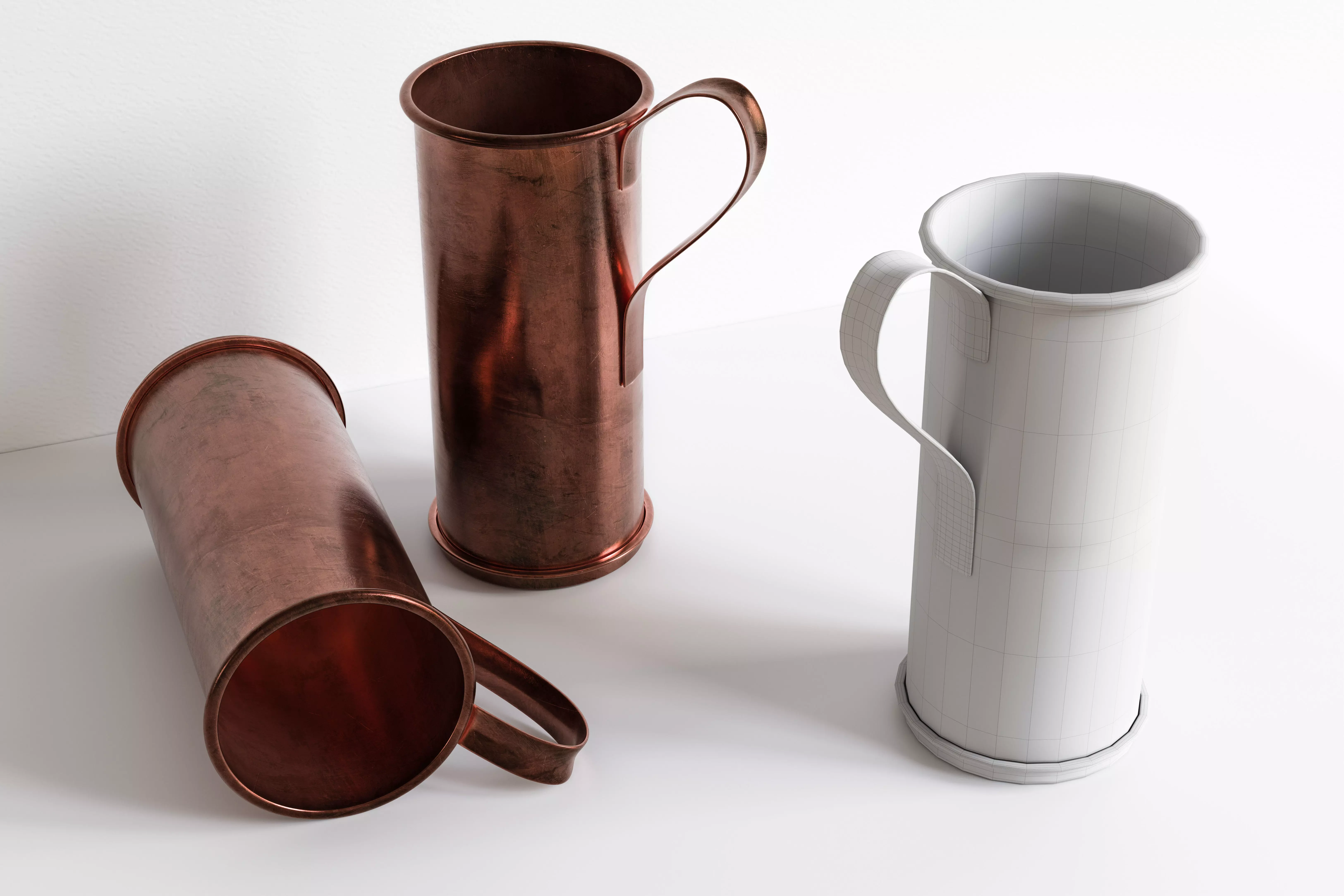 Old Copper Pot 3D model_0