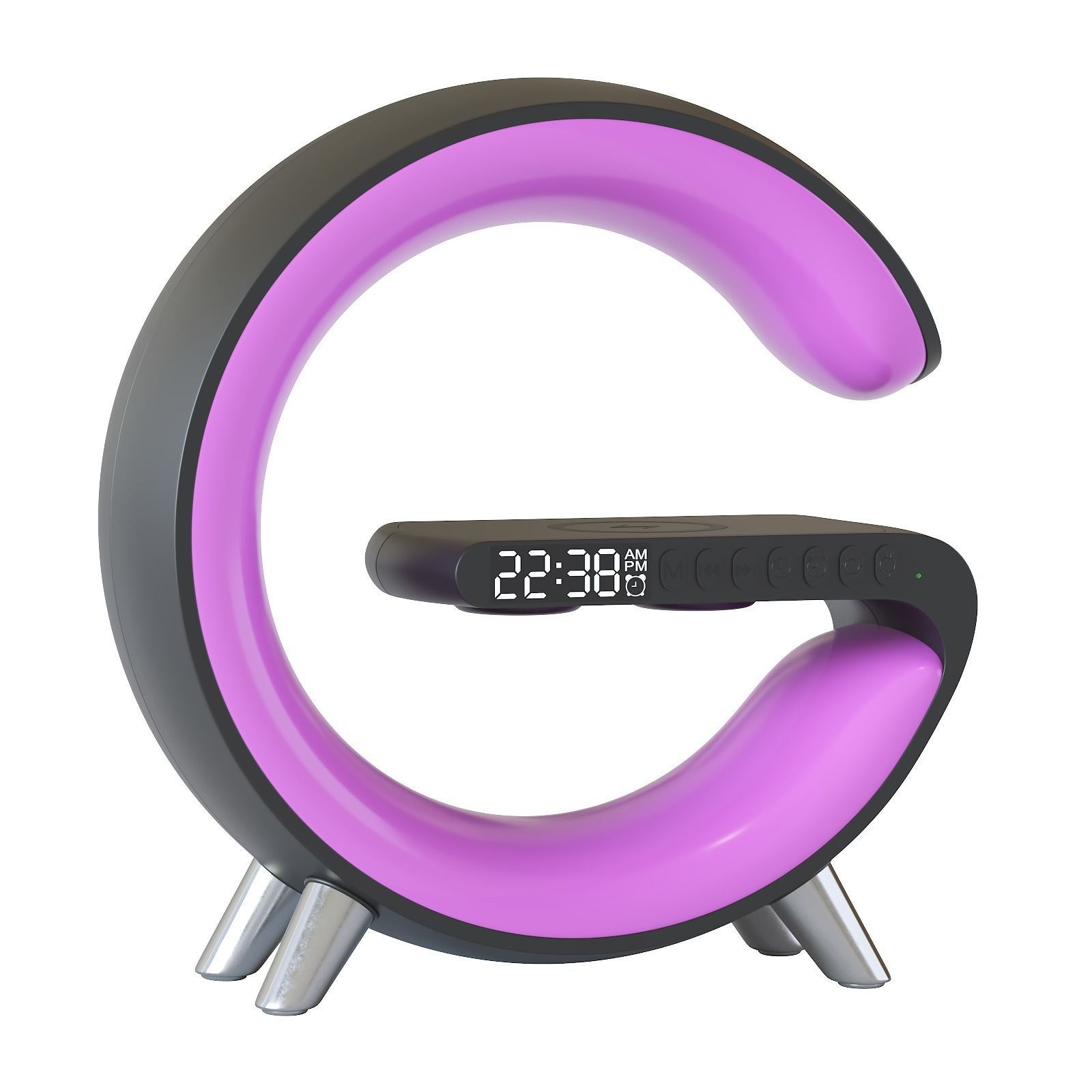 Led table lamp with wireless charging 3D model_26