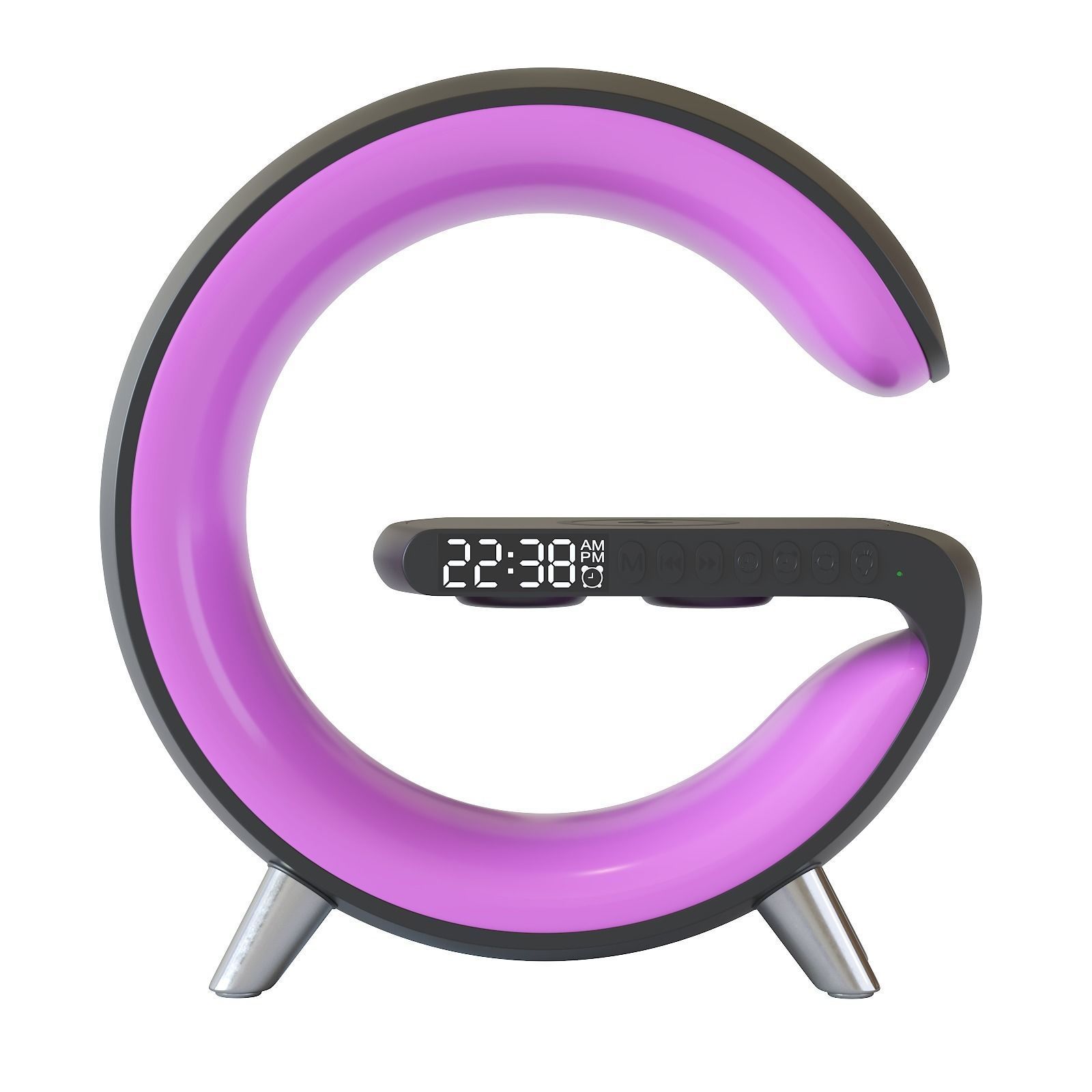 Led table lamp with wireless charging 3D model_25