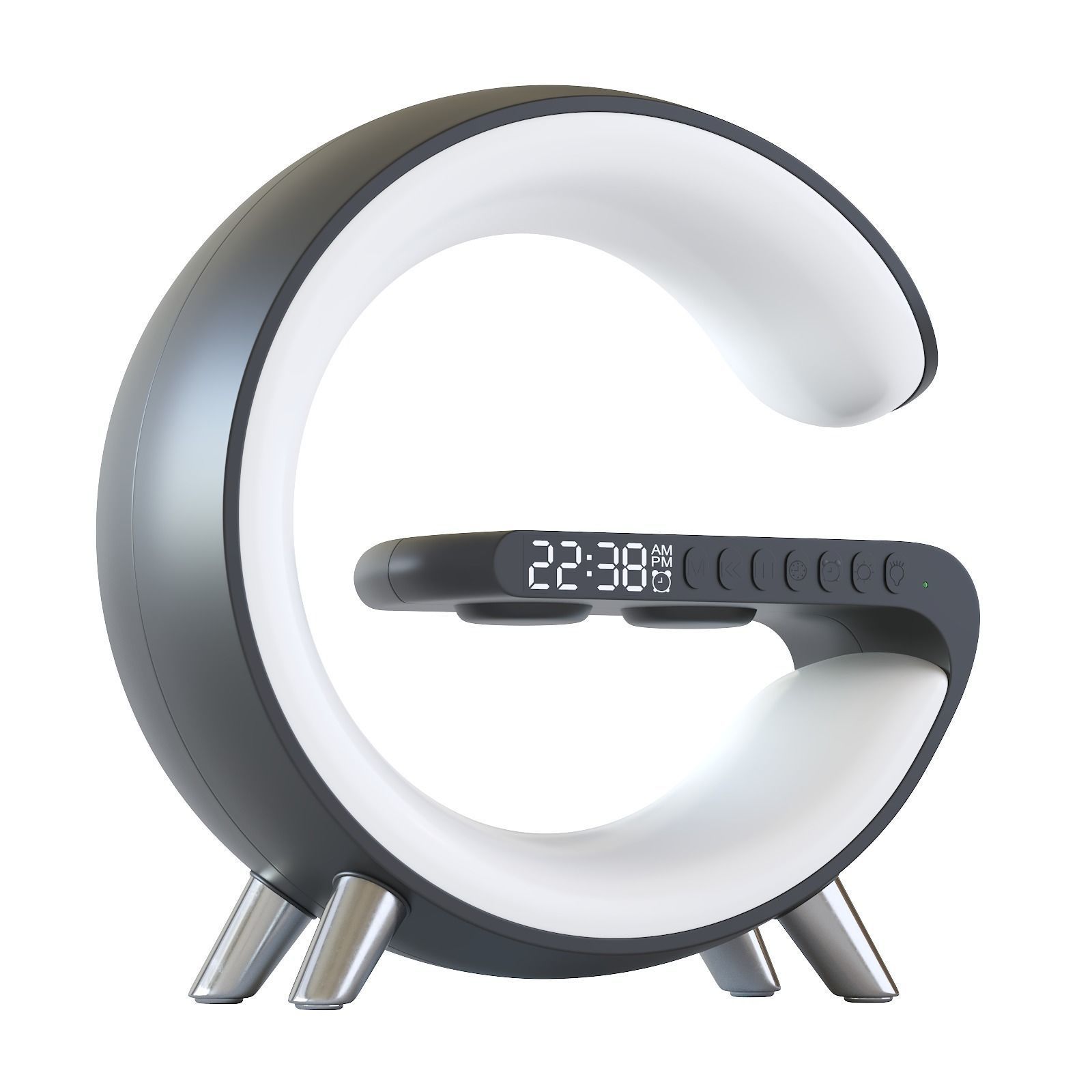 Led table lamp with wireless charging 3D model_11