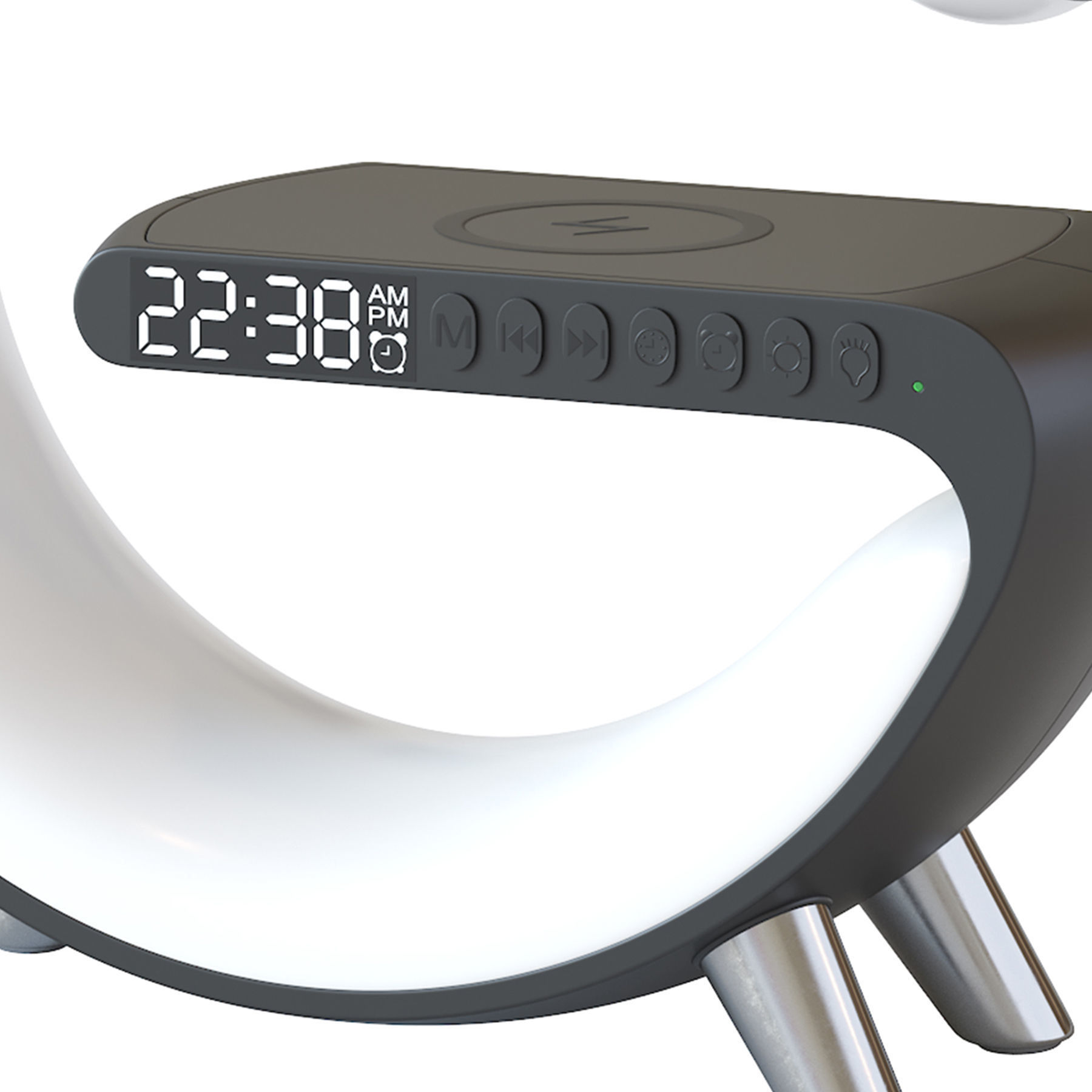 Led table lamp with wireless charging 3D model_7