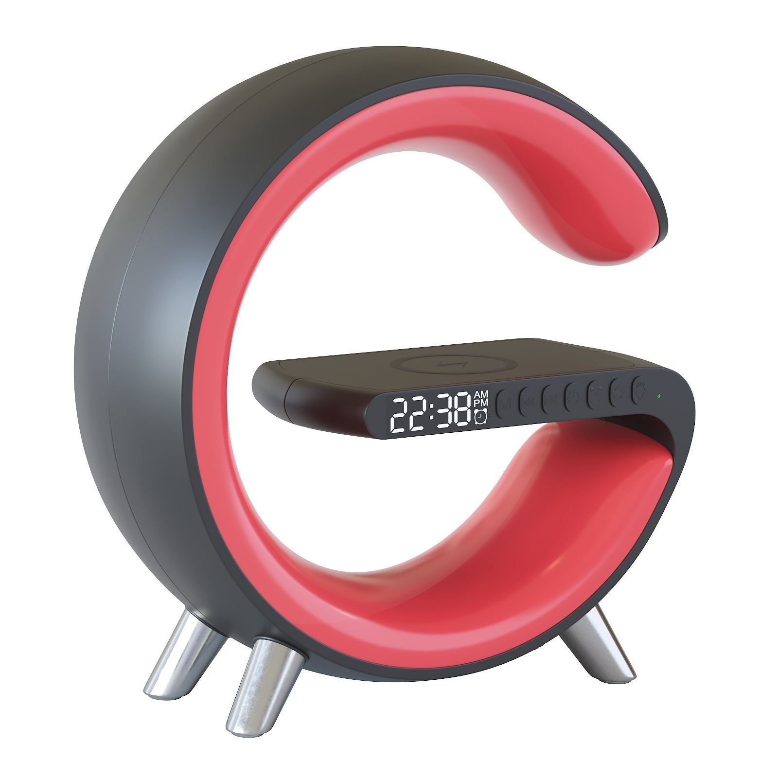 Led table lamp with wireless charging 3D model_19