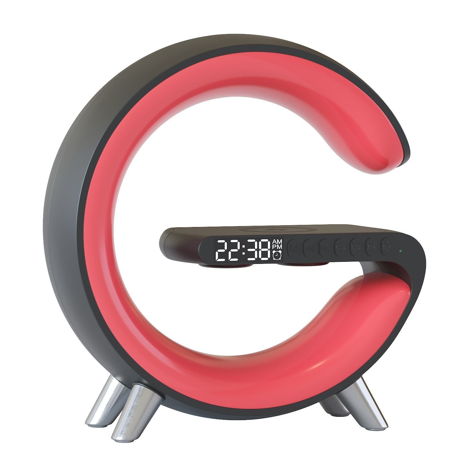 Led table lamp with wireless charging 3D model_21