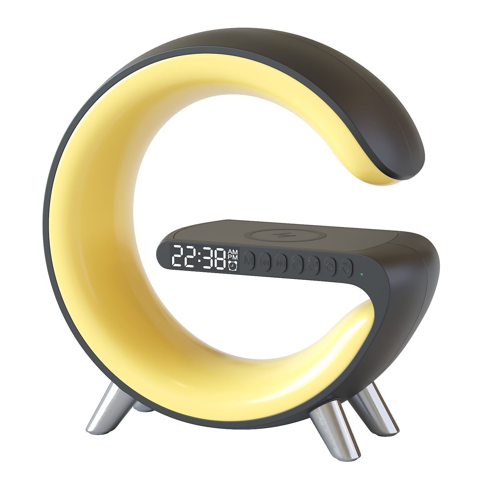 Led table lamp with wireless charging 3D model_27