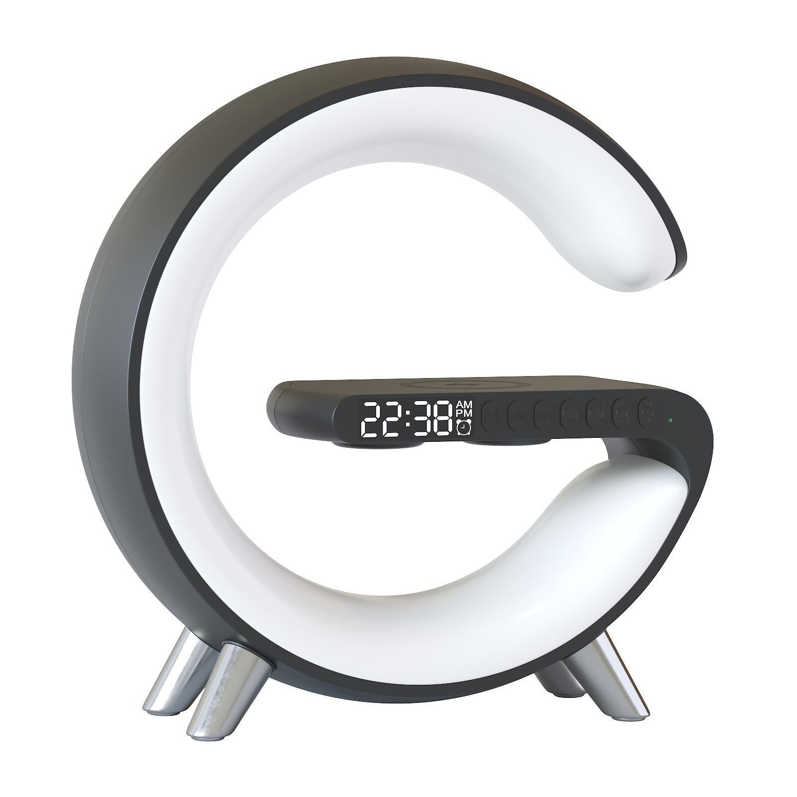 Led table lamp with wireless charging 3D model_14