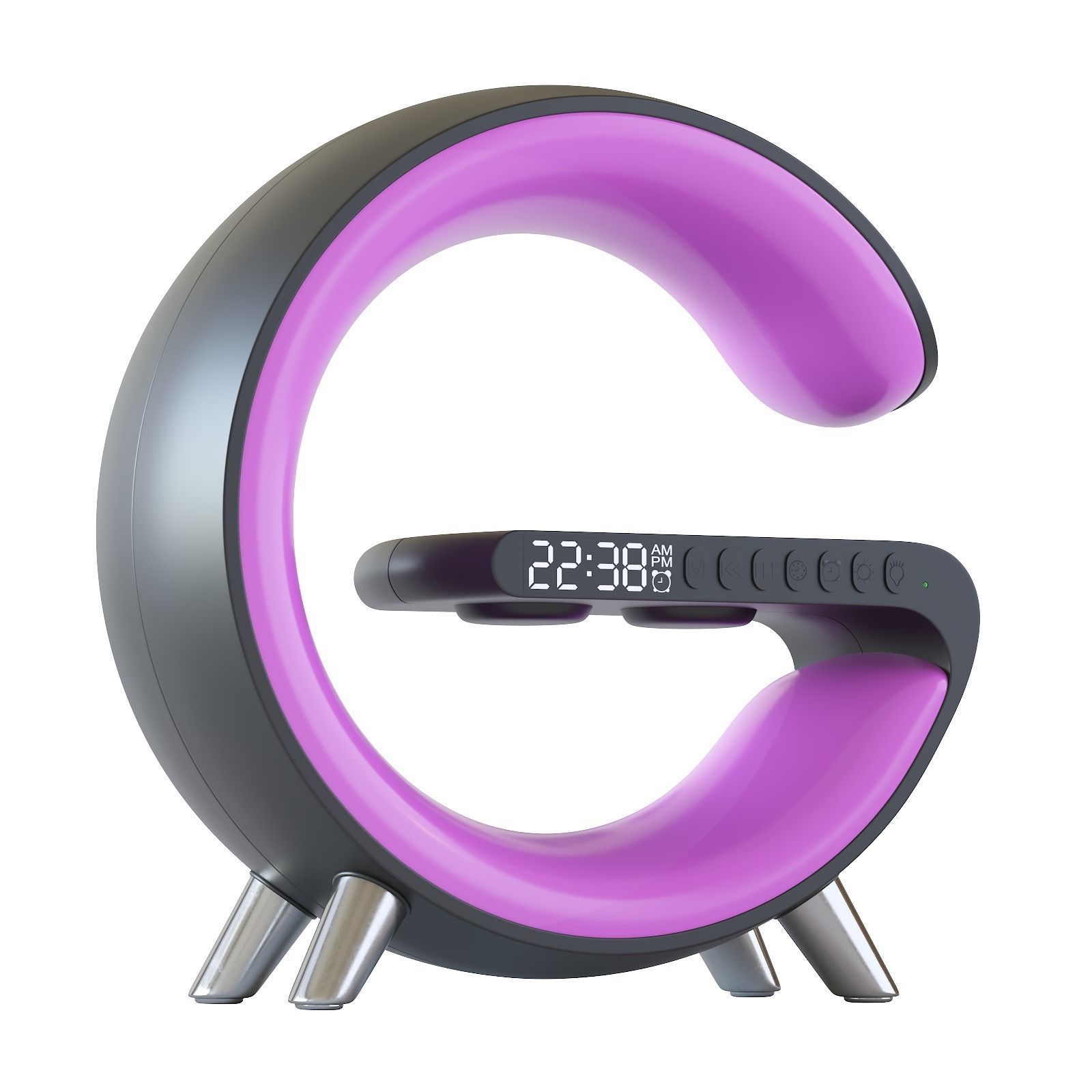 Led table lamp with wireless charging 3D model_23