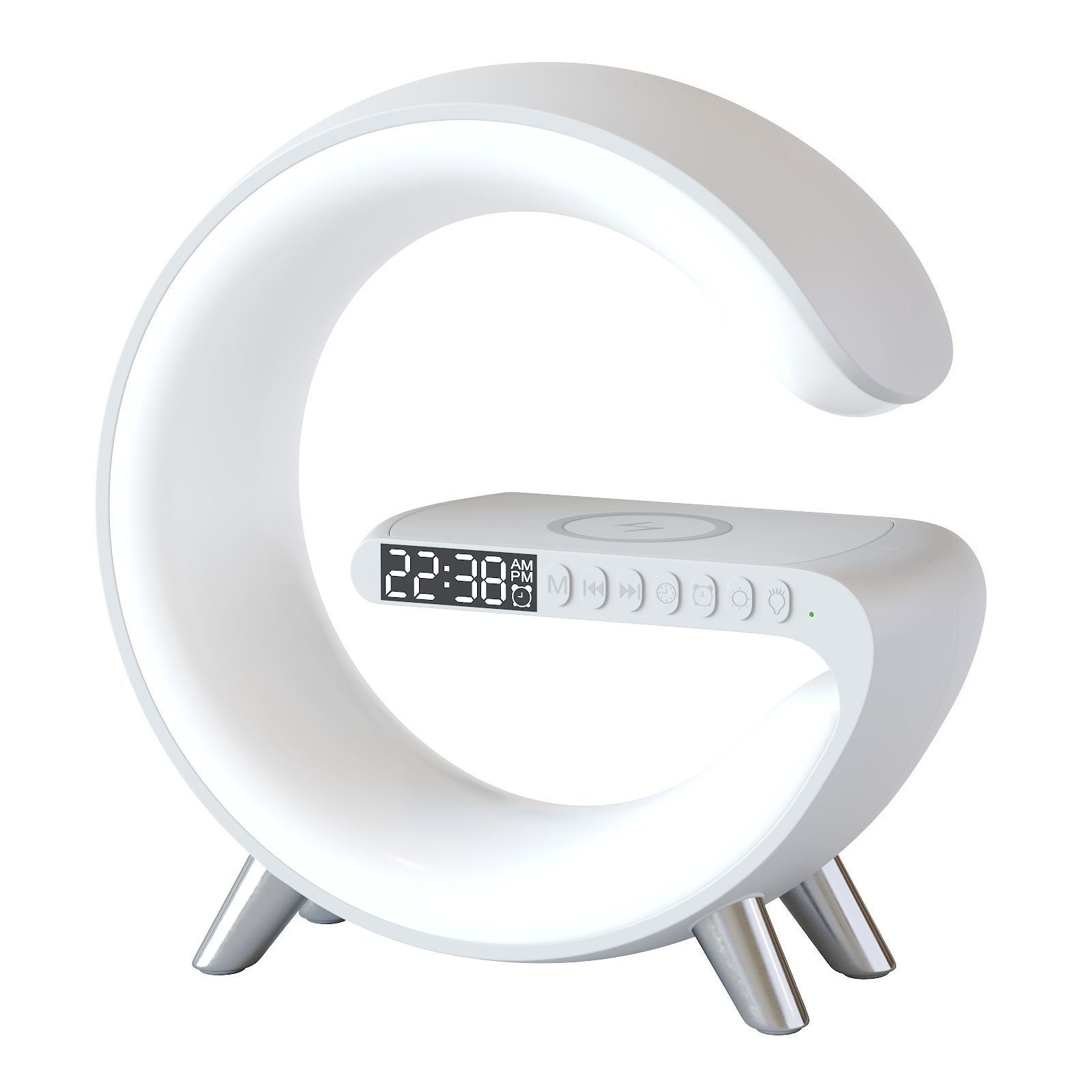 Led table lamp with wireless charging 3D model_29