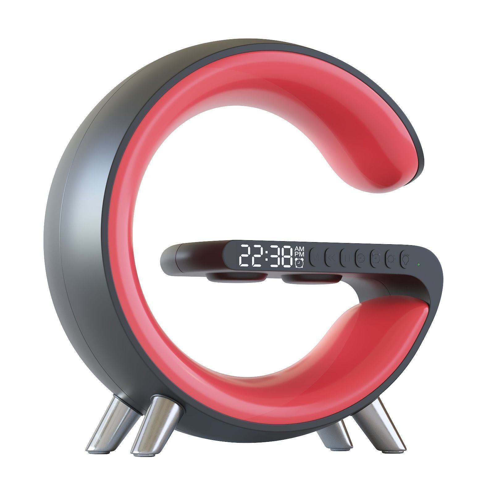 Led table lamp with wireless charging 3D model_18