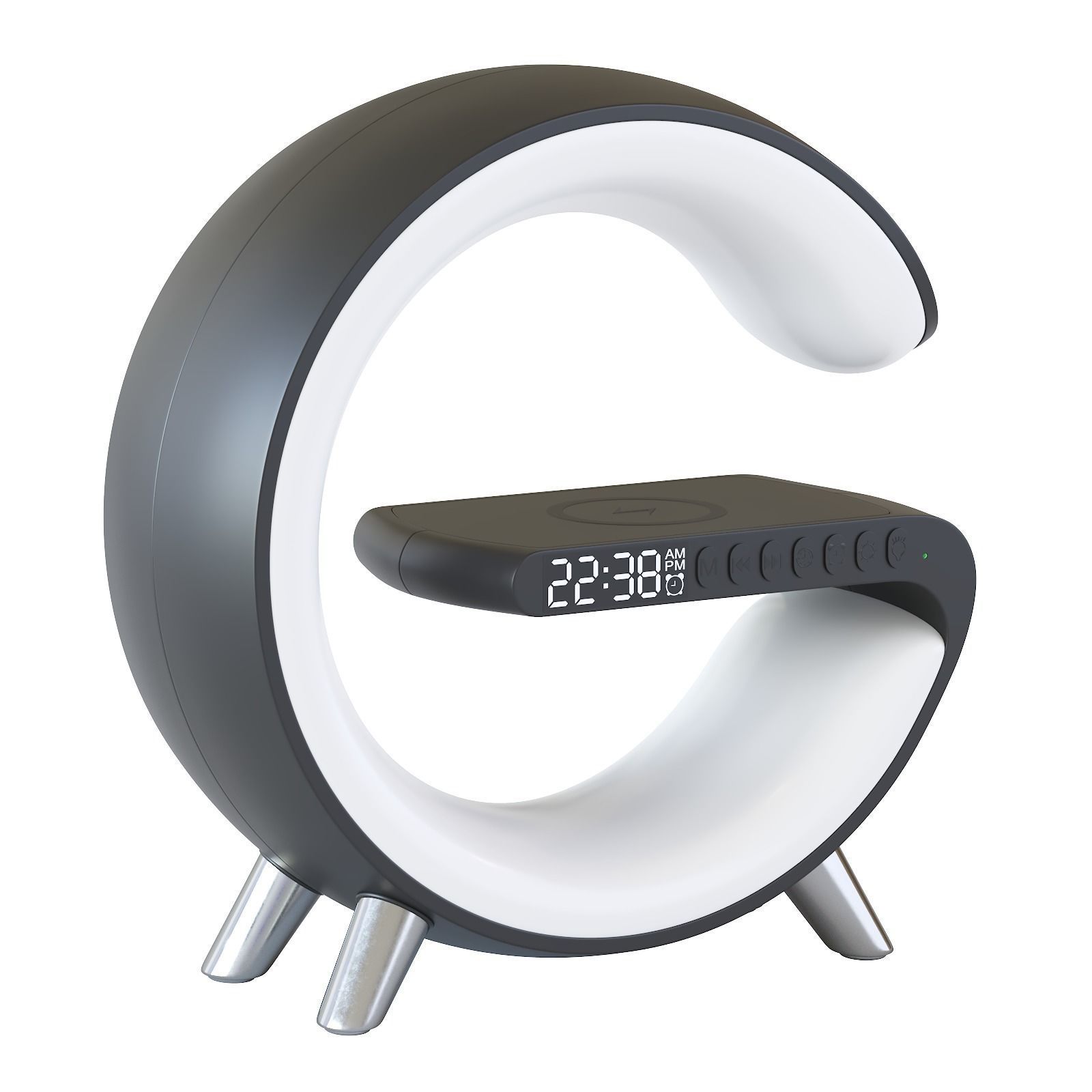 Led table lamp with wireless charging 3D model_12