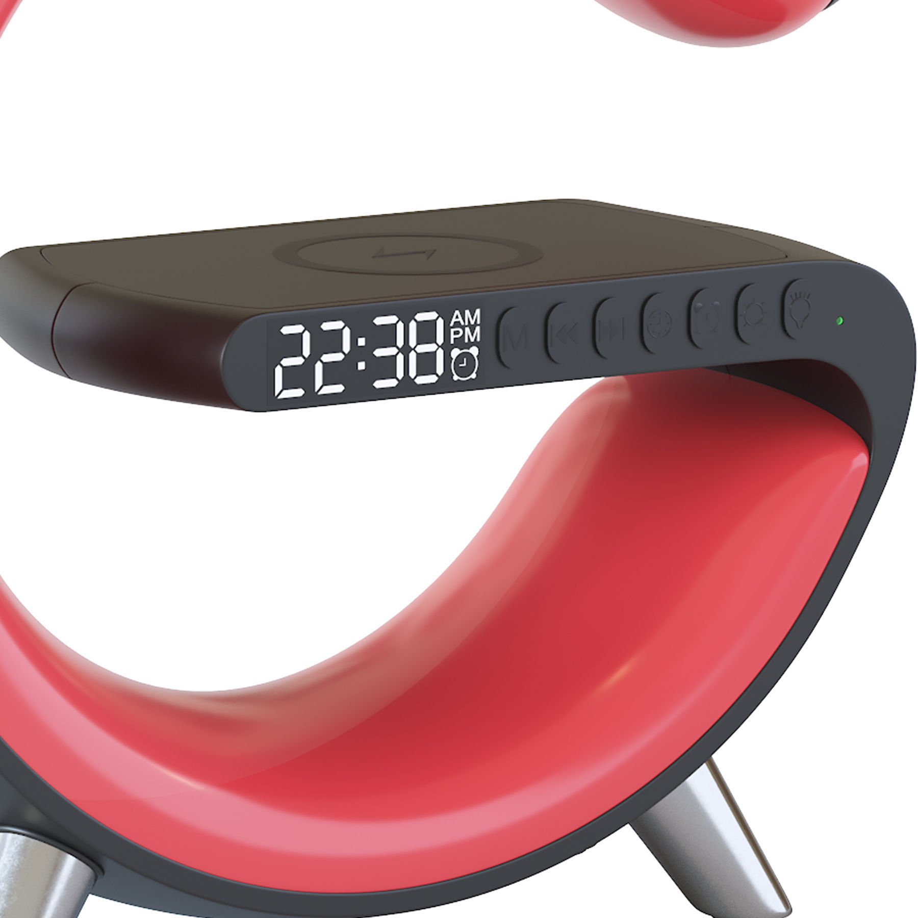 Led table lamp with wireless charging 3D model_9