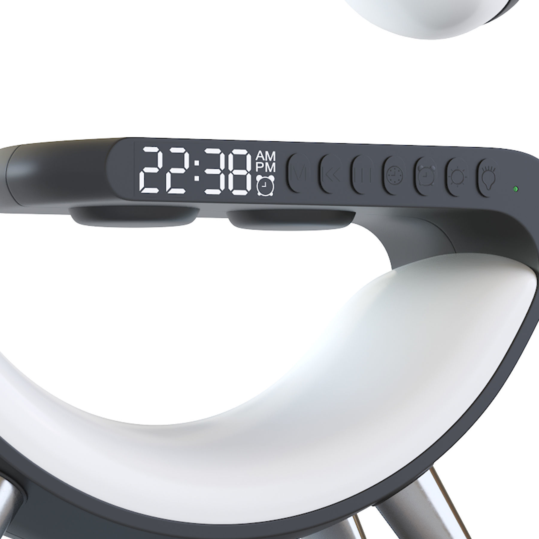 Led table lamp with wireless charging 3D model_8