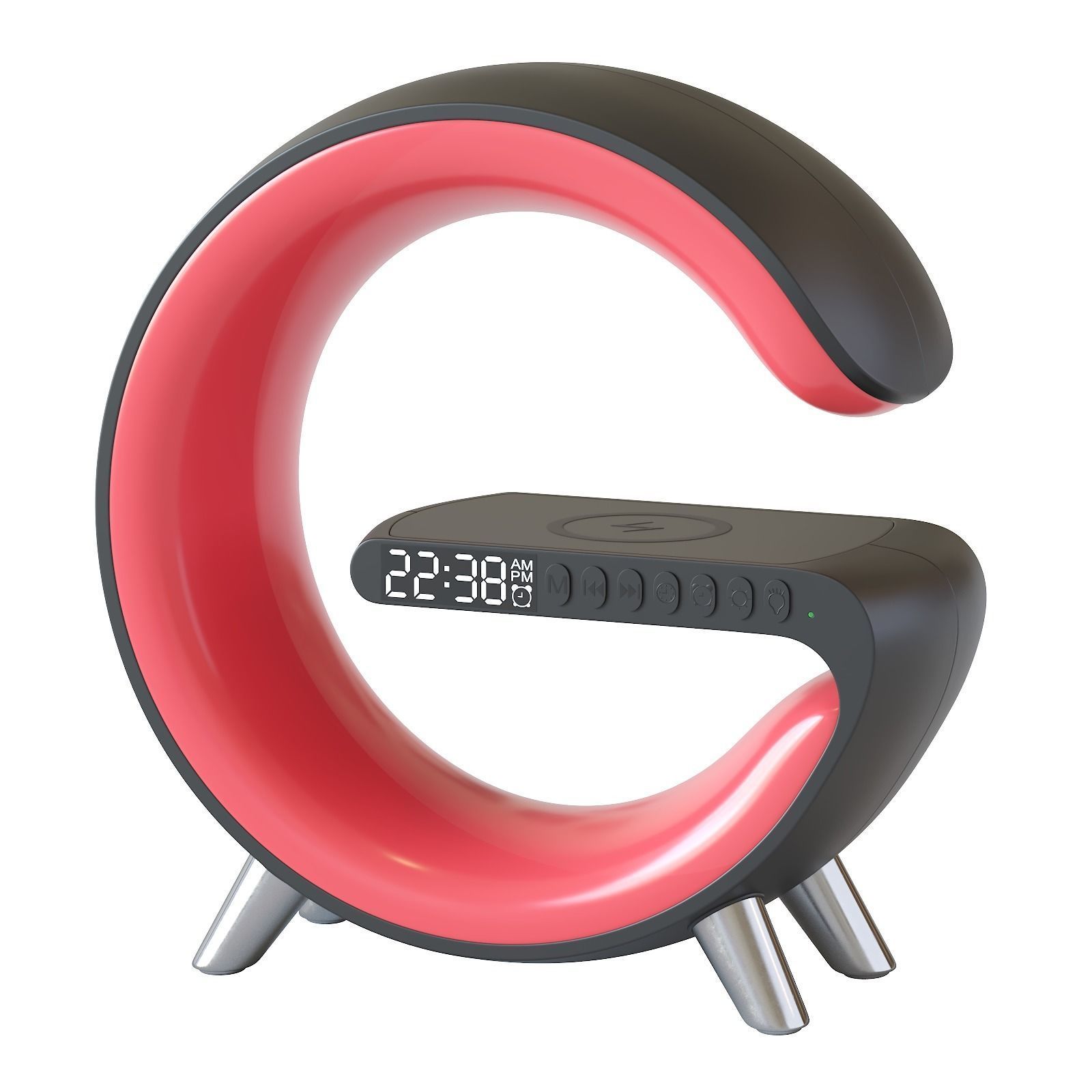 Led table lamp with wireless charging 3D model_17