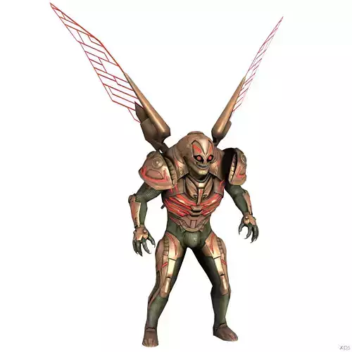 Parademon Low-poly 3D model