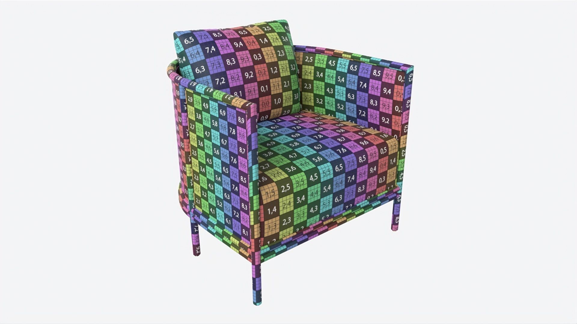 Chair Baker Llano 3D model_8