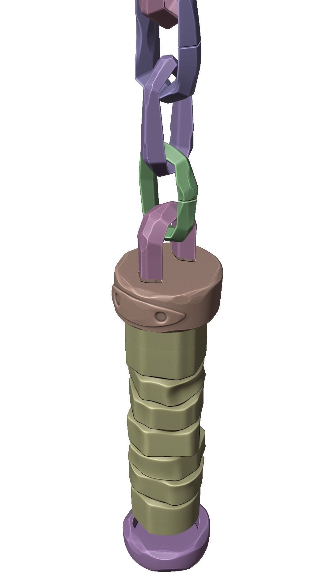 Michelangelo Nunchaku Teenage Mutant Ninja Turtles Total Mayhem 3D print model_10