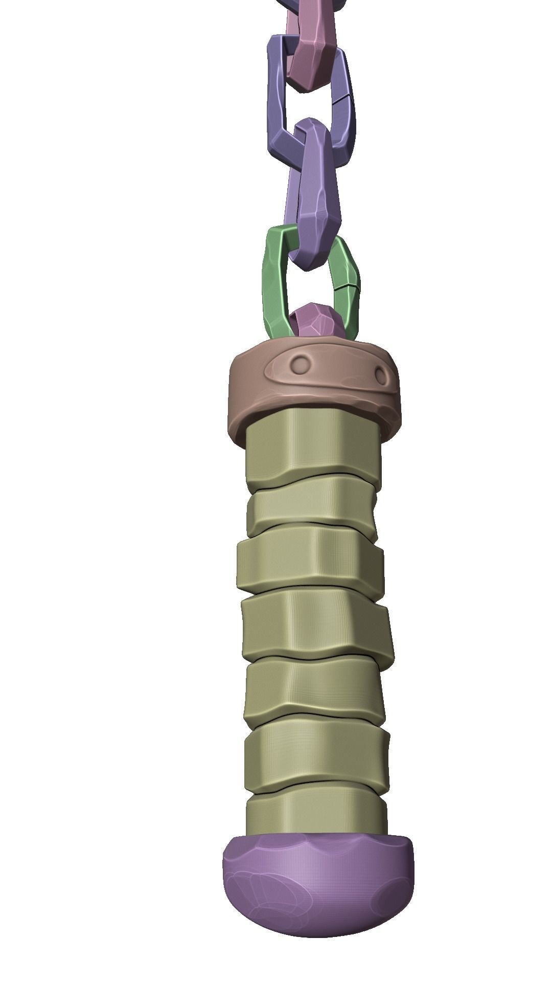 Michelangelo Nunchaku Teenage Mutant Ninja Turtles Total Mayhem 3D print model_9