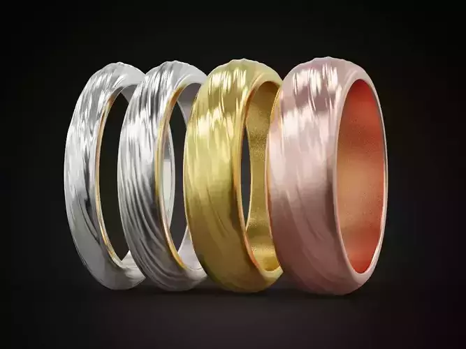 Wedding rings fabric folds 