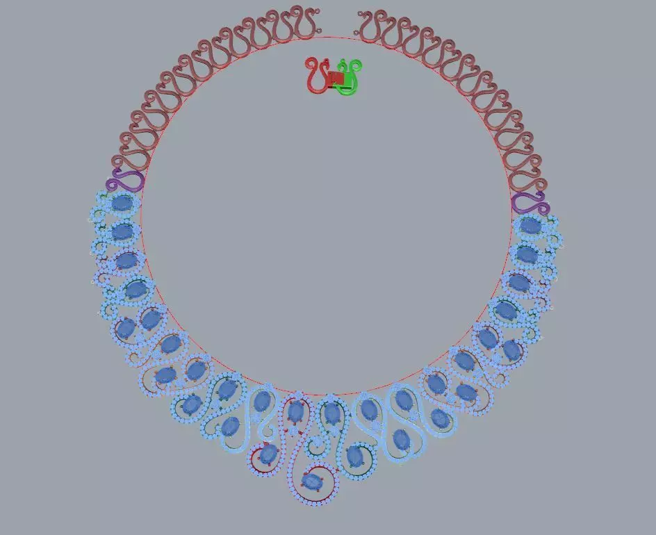 necklace 3D print model_0