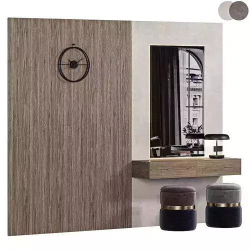 Hallway Composition Set 02 3D model